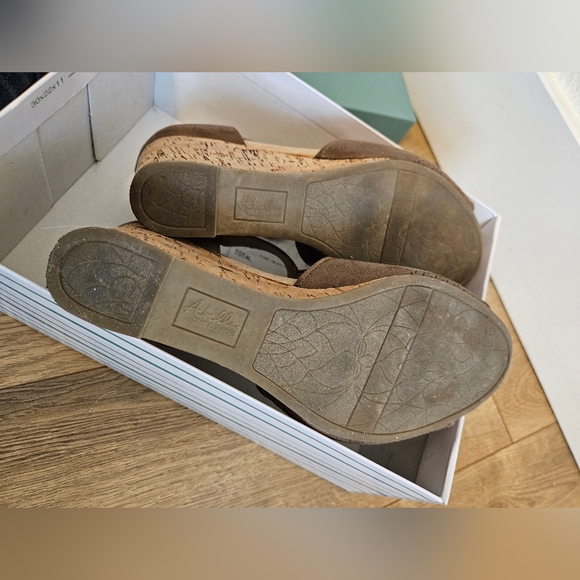 Suede Cork Wedges - Picture 5 of 5